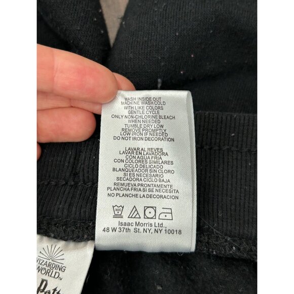 Harry Potter Hogwarts Black Jogger Sweatpants Size M - Picture 8 of 10